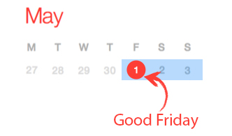 May long weekend first