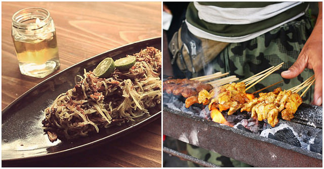 lawar and sate susu
