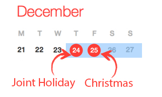 Dec long weekend