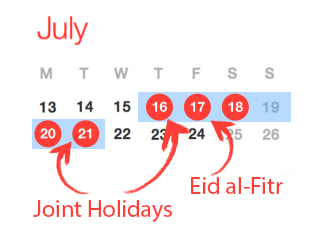 July long weekend