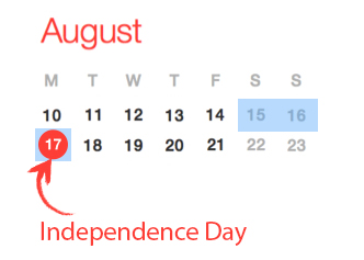 August long weekend