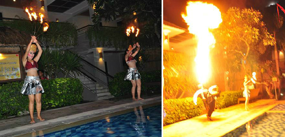 fire dance collage