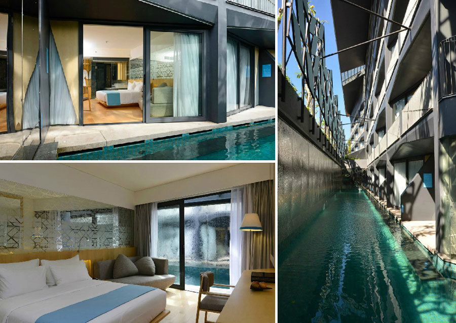 room with pool