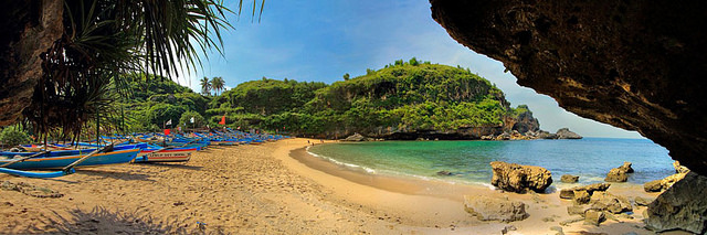 Ngrenehan Beach Panorama