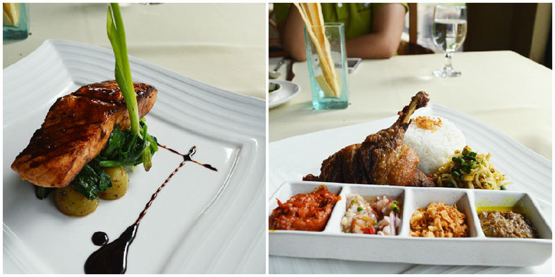 2. Crispy Duck Dish + salmon