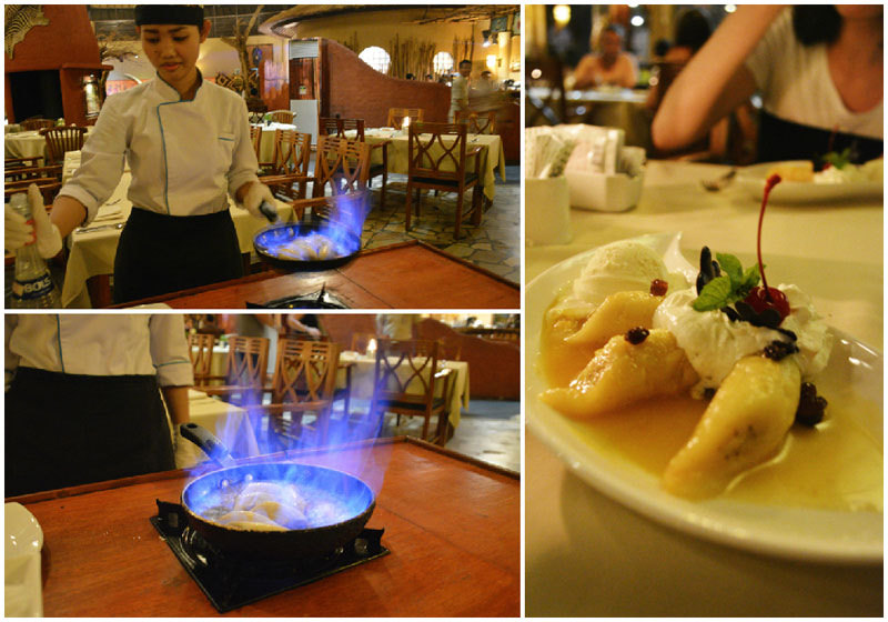 2. Bannana Flambe collage