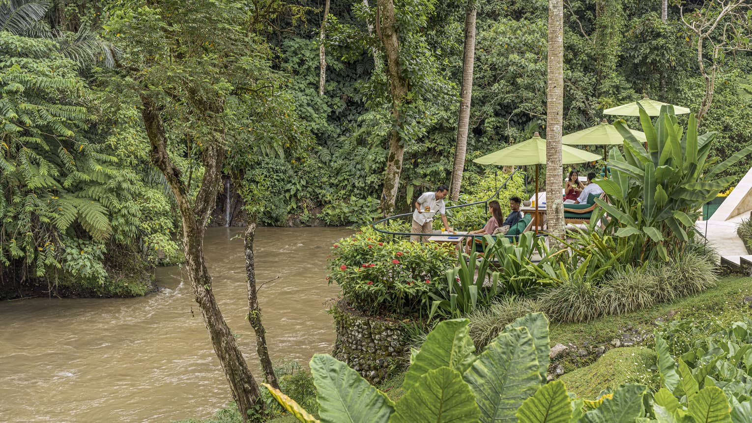 Riverside area beside the Ayung River at Four Seasons Resort Bali at Sayan